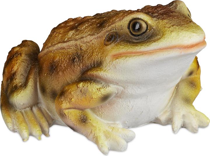 Actual product image Relaxdays Cast Stone Frog Garden Statue