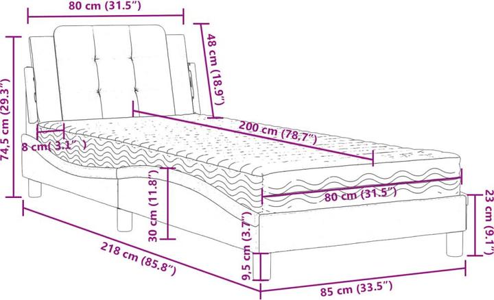 Produktbild VidaXL Kaiser (80 x 200 cm)