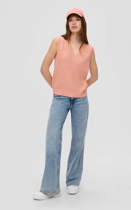 Produktbild s.Oliver Strickpullunder Strickpullunder mit V-Neck (L)