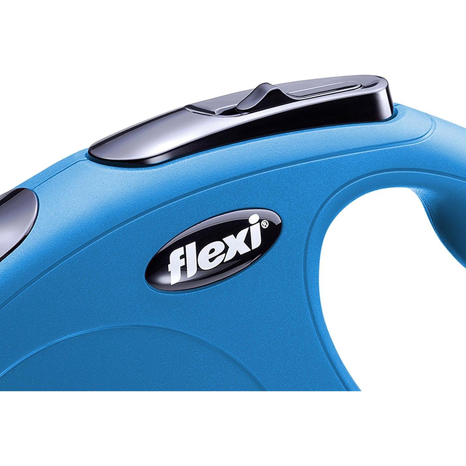 Flexi Laisse New Classic bleu S, 5 m, 15 kg