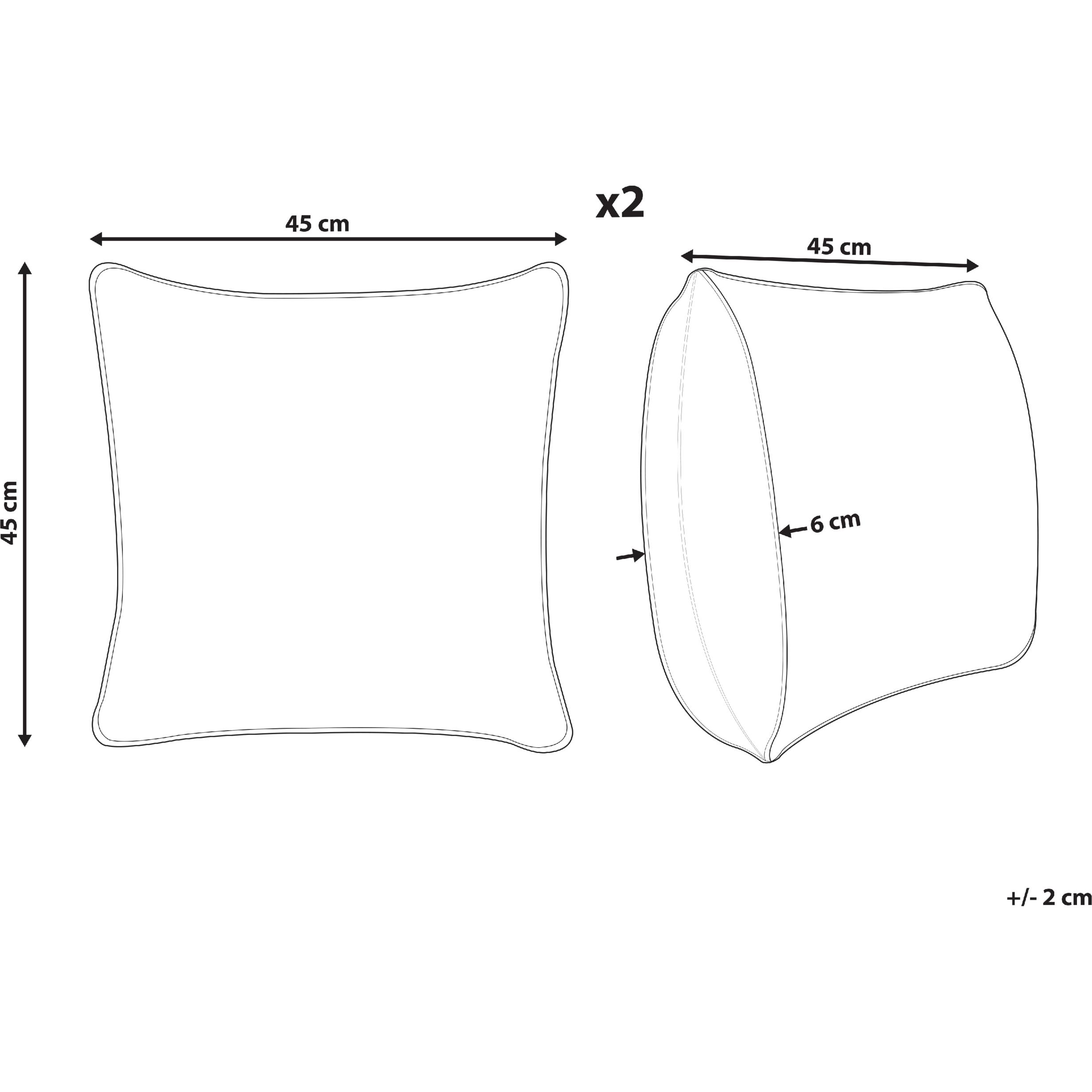 Thumbnail - Beliani, Dekokissen, Gloriosa (45 x 45 cm)