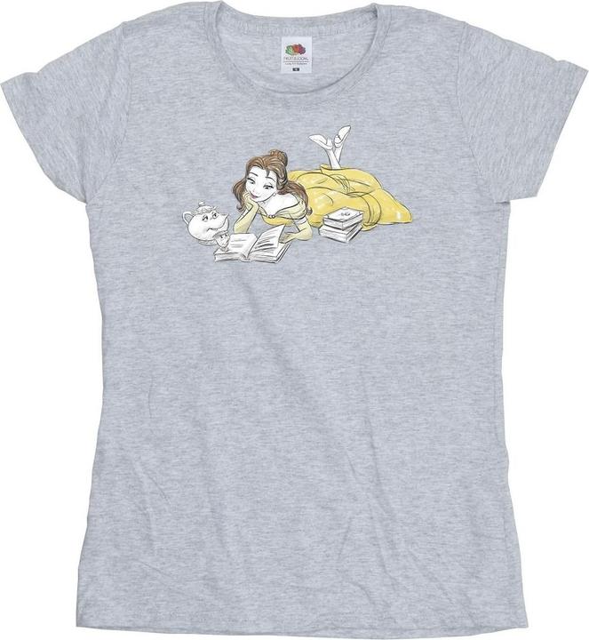 Produktbild Disney Die Schöne und das Biest Belle Lesen Baumwolle TShirt (XL)
