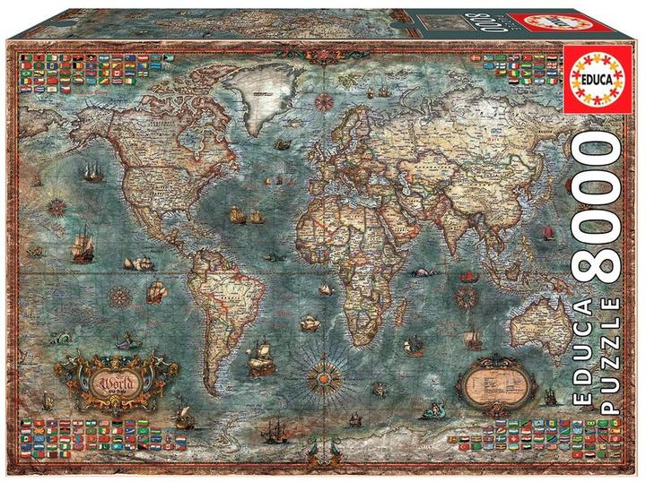 Produktbild Educa Historische Weltkarte (8000 Teile)