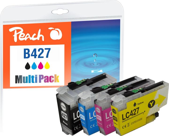Actual product image Peach Spar Pack Tintenpatronen kompatibel zu Brother LC-427, LC-427VALP