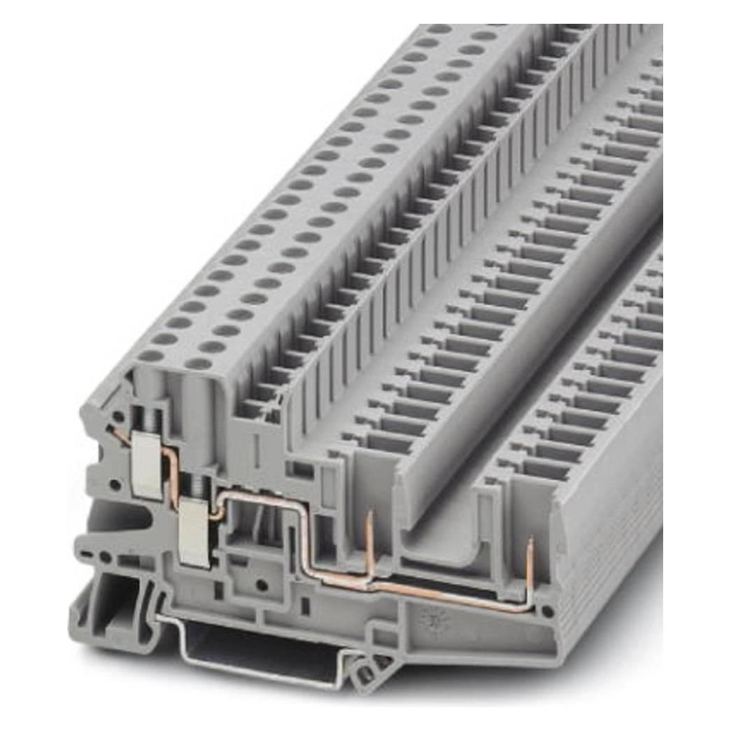Phoenix Contact 3060296 Anschlussblock 4 Grau, Elektronikkabel + Stecker, Grau