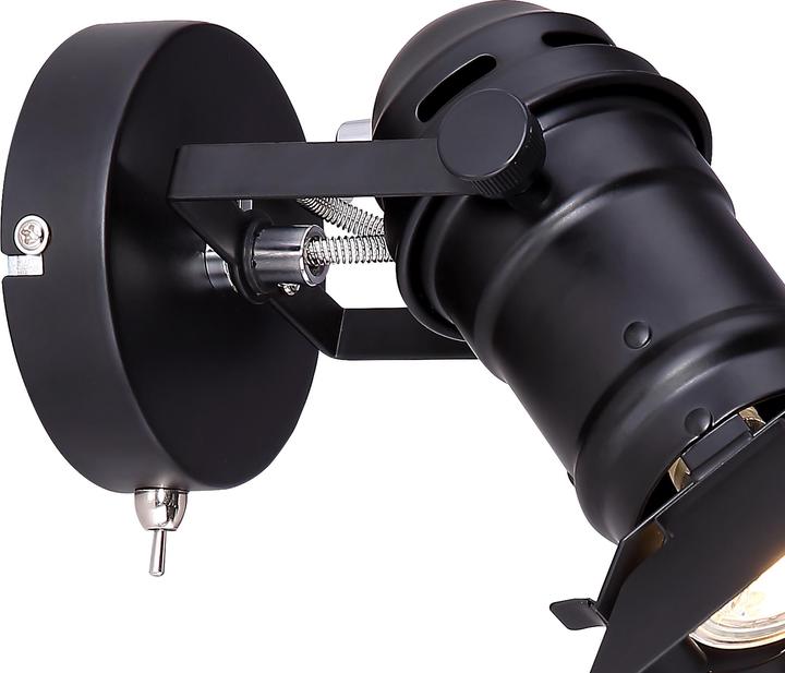 Produktbild Globo Strahler Egon schwarz 1xGU10 (GU10)