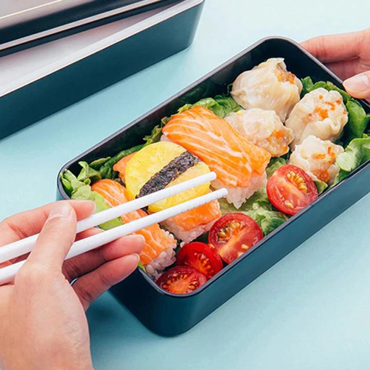 Immagine prodotto Baispo Boîte à déjeuner noire, Bento box rectangulaire 1200ml + sacchetto bento offerto