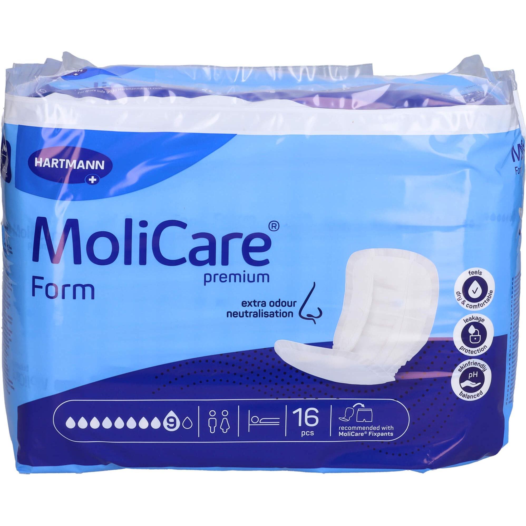 Hartmann, Inkontinenzhygiene, Molicare Pr Form 9 Tropfen, 16 St