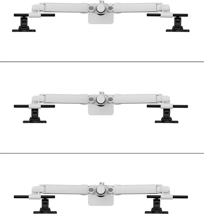 Actual product image Neomounts table mount duo 100x100 11kg/24-34"/white/fully movable (Table, 34", 11 kg)