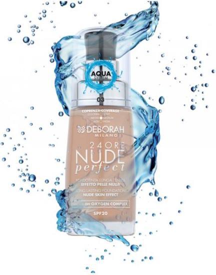 Actual product image Deborah Milano 24Ore Nude Perfect Foundation No 1 (2)