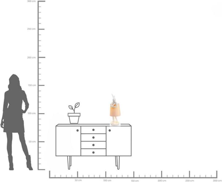 Image du produit Kare Design Lampe de table Animal Rabbit blanc/rose 50cm (E14)