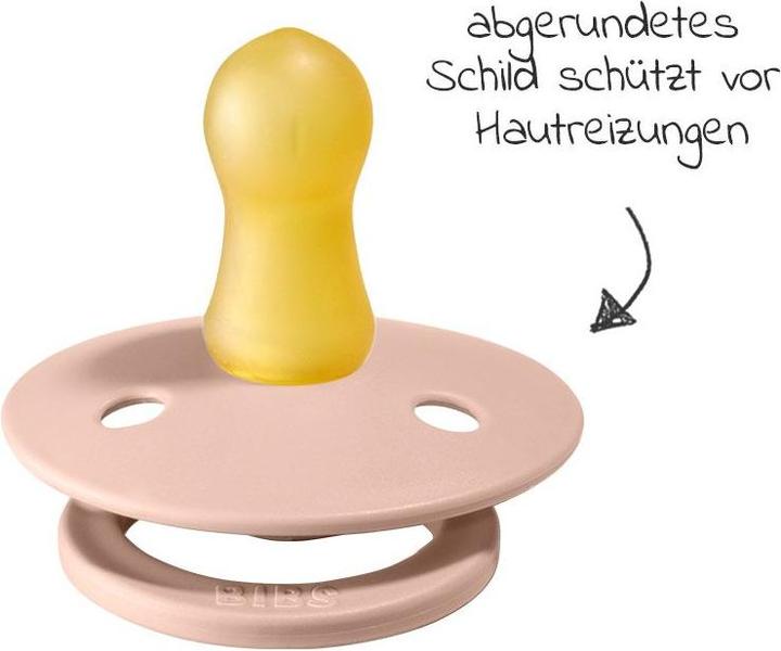 Actual product image Bibs 2-PACK S BLUSH & VANILLA Smoczek Uspokajający kauczuk Hevea (2x, 0 - 6 Months)