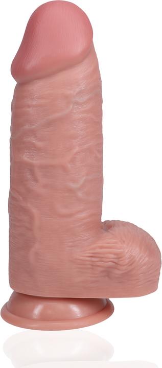 Productafbeelding RealRock Extra Thick Straight with Balls 9 / 23 cm - Flesh