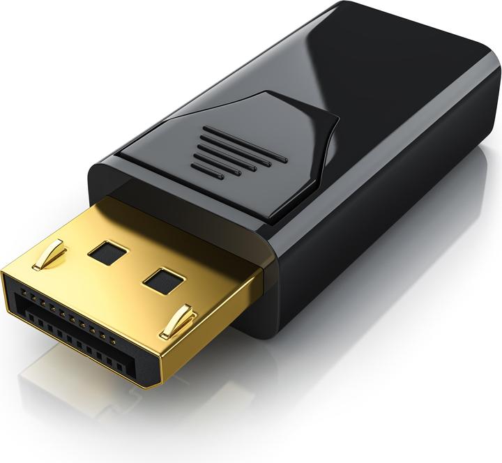 Actual product image CSL DisplayPort to HDMI Adapter, Audio Video Adapter, DP Adapter with Audio Transmission, Full HD 1080p (HDMI, 2.15 cm)