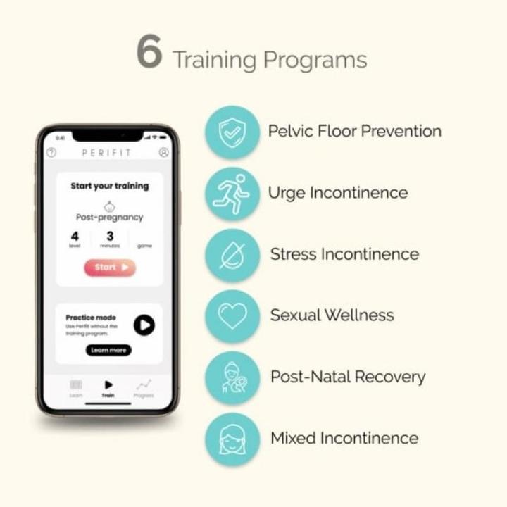 Immagine prodotto Perifit Esercitatore di Kegel con app (140 g)