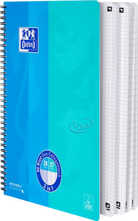 Produktbild Oxford Collegeblock Touch Duo (A4+, Kariert, Weicher Einband)