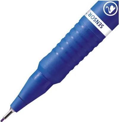 Produktbild STABILO SENSOR F Finliner mit gefederter Spitzer (Blau, 1 x)