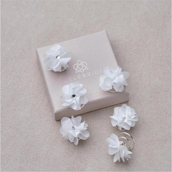 Actual product image Trisa Celebride Curlies fabric flowers