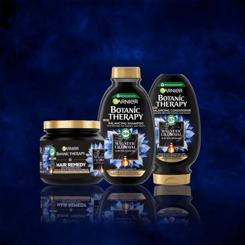 Actual product image Garnier Moisturising conditioner for oily hair and dry hair ends Botanic Therapy Magnetic Charcoal (200 ml)