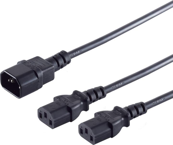Immagine prodotto Berrybase Cavo di alimentazione IEC320-C13, spina IEC320-C13 2x IE (1.80 m)
