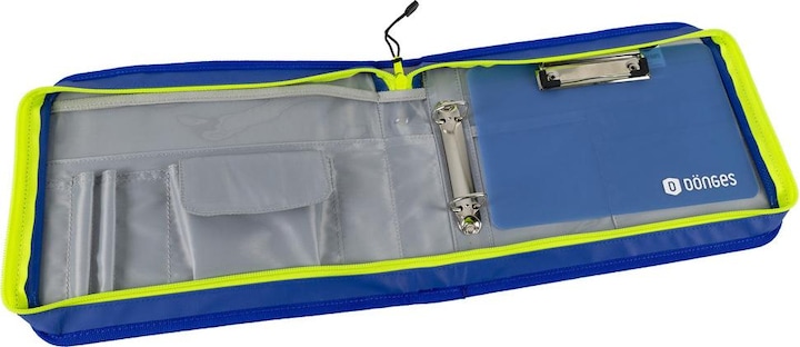 Image du produit Dönges Carnet de route A5 horizontal avec sous-main, bleu/jaune (A5, 1 x)