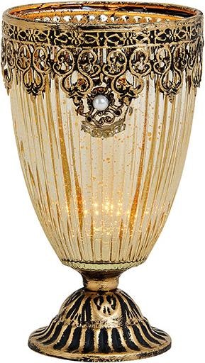 Image du produit G. Wurm Lanterne décor marocaine en verre calice, métal do