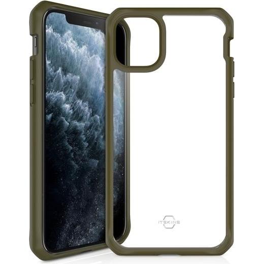 Thumbnail - Itskins Hybrid Solid (Apple iPhone 11 Pro), Smartphone Hülle, Grün, Transparent