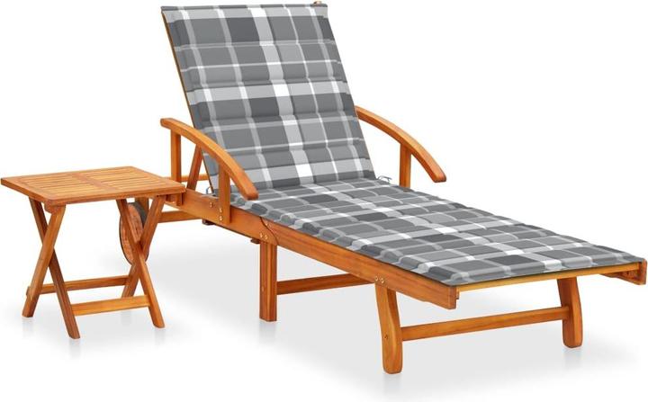 Produktbild vidaXL Sonnenliege mit Tisch (200 cm)