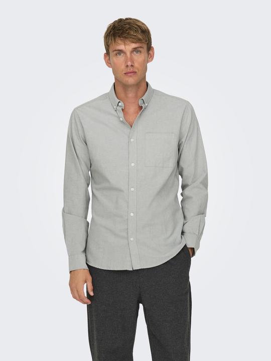 Actual product image Only & Sons Slim fit button-down collar shirt Oxford shirt (L)