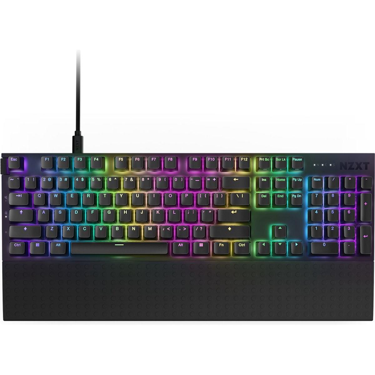 NZXT Function 2 (US, Kabelgebunden), Tastatur, Schwarz