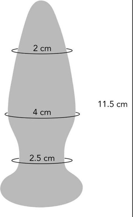 Actual product image ToyJoy Buttocks The Shining Glass Buttplug