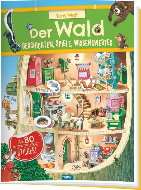 Produktbild Stickerbuch der Wald Geschichten Spiele Wissenswertes