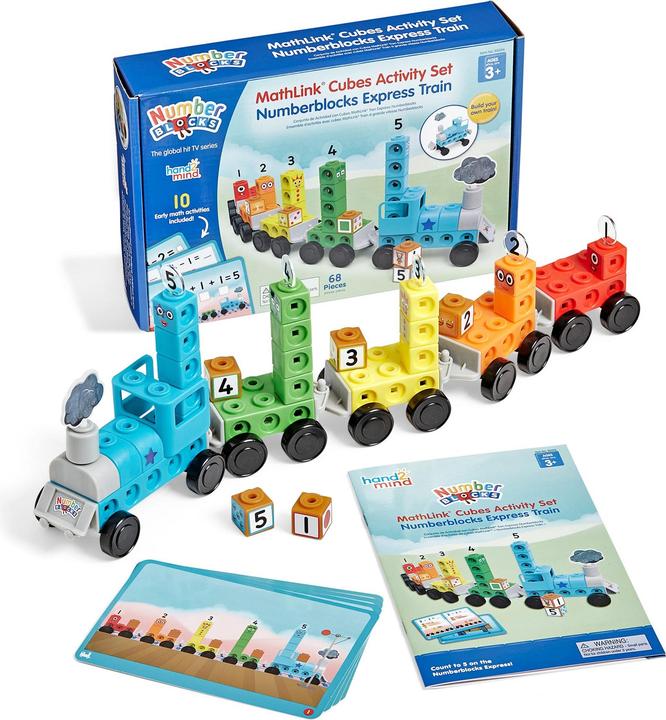 Image du produit Learning Resources Jeu de cubes MathLink Train express