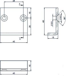 Produktbild Webi Streifblech 2450/40x40 (1 Stk.)
