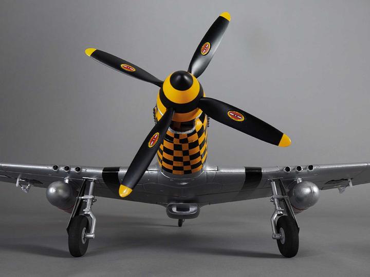 Actual product image Derbee P-51D Mustang Warbird PNP gelb - 75cm (Warbird)