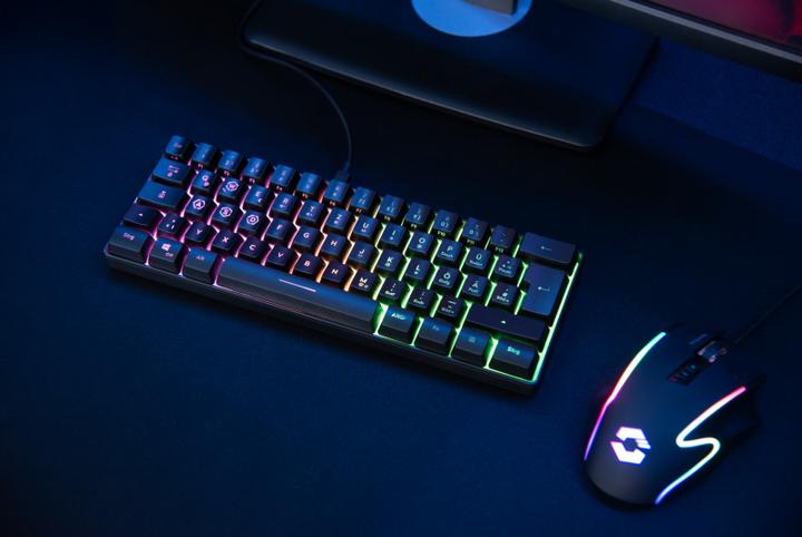 Produktbild Speedlink LETOS RGB 60% Gaming Keyboard, black - DE layout (Deutschland, Kabelgebunden)