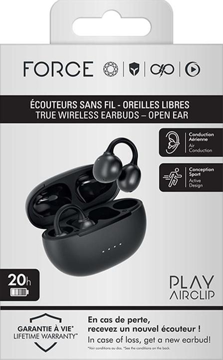 Produktbild Force Play Open-Ear TWS AirClip Kopfhörer mit ENC (20 h, Kabellos)