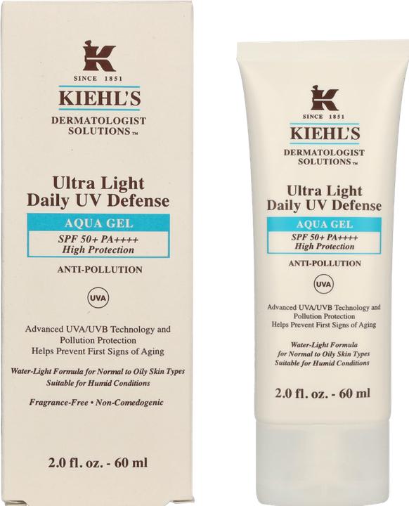 Actual product image Kiehl's Ultra Light Defense Aqua Gel SPF 50 PA++++ (SPF 25, 60 ml)