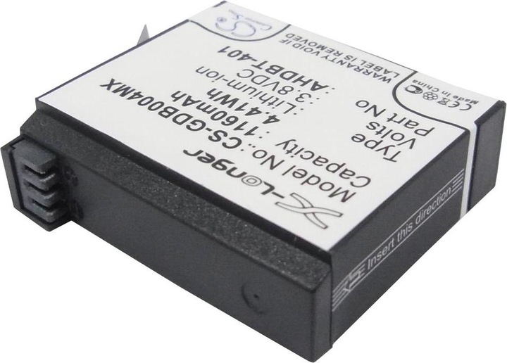 Immagine prodotto GreenCell Batteria per GoPro HD Hero 4 AHDBT-401, 1160mAh (Accumulatore di carica elettrica)