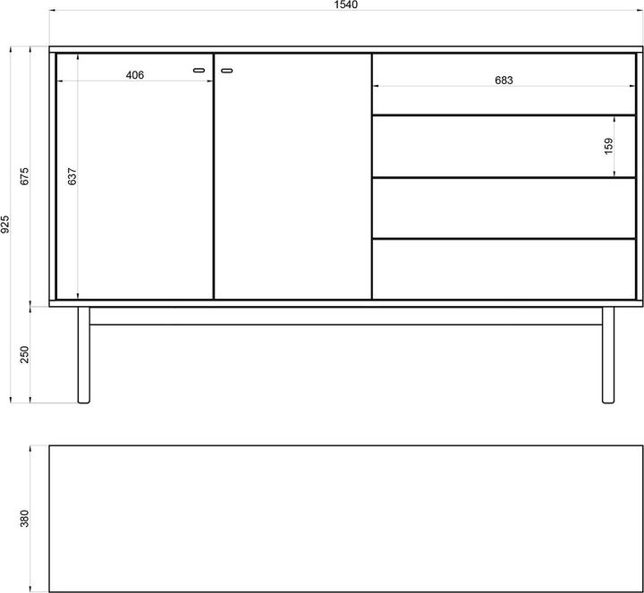 Produktbild Selsey Olar (154 x 38 x 92.50 cm)