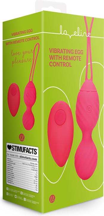 Produktbild Shots Vibrating Egg with Remote Control - Strawberry Red