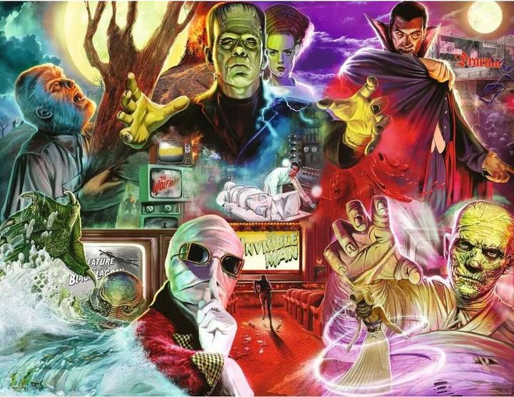 Immagine prodotto Ravensburger Adult puzzle 2000 Teile - Universal Multiproperty - Universal Monsters (2000 pezzi)