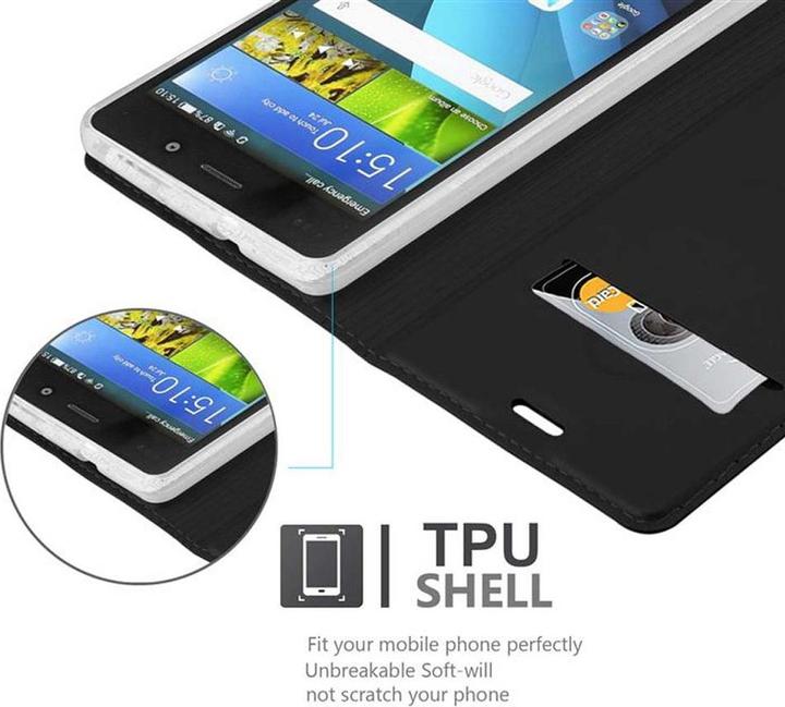 Actual product image Cadorabo Book Classy Style Cover (Huawei P8 Lite)