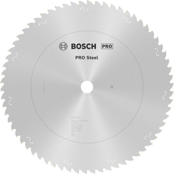 Produktbild Bosch Professional Zubehör PRO Steel Kreissägeblatt, 355 x 2,2 x 25,4 mm, T66