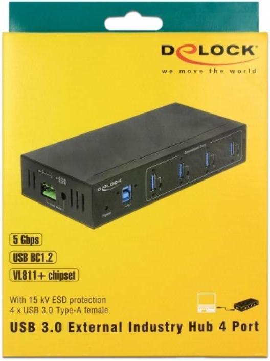 Immagine prodotto Delock Hub USB 3 a 4 porte USB Type-A (USB-B, 4 porte)