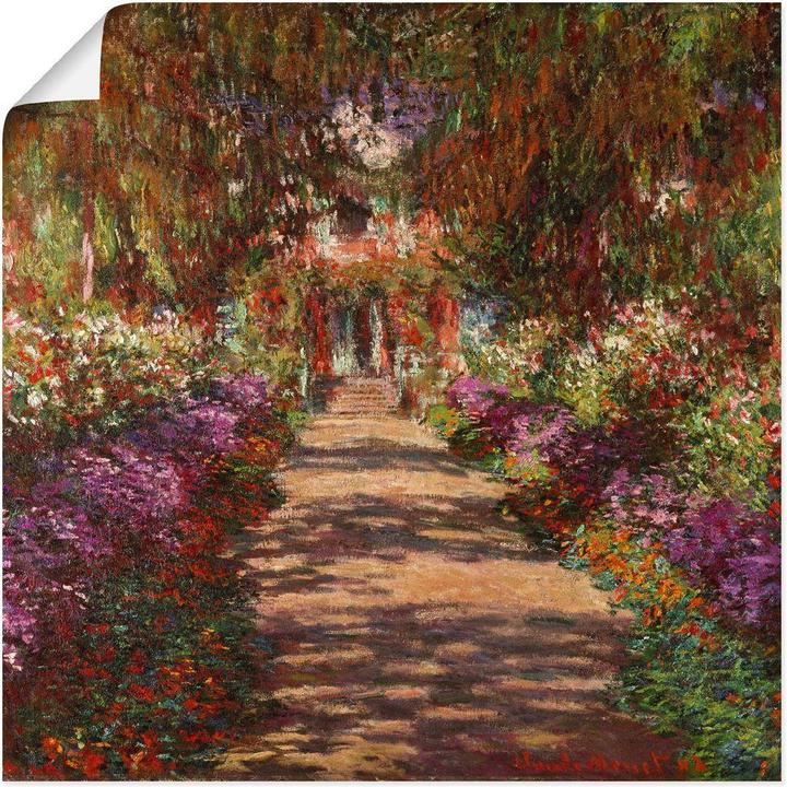 Actual product image Artland Path in Monet's garden in Giverny. 1902 T6UD (70 x 70 cm)