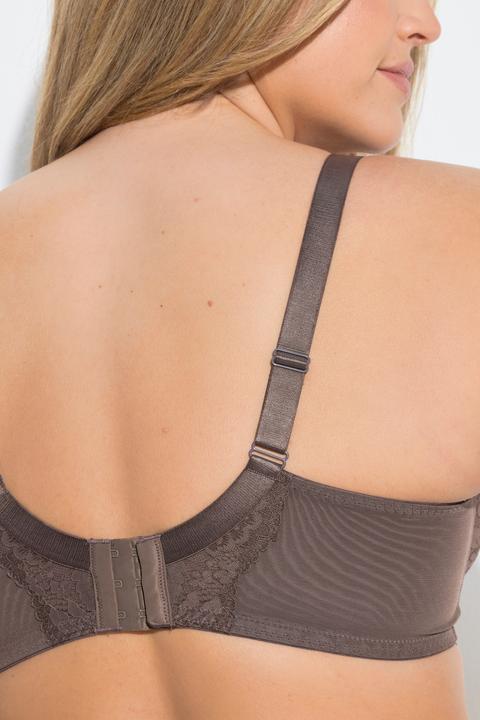 Actual product image Ulla Popken Lace Panel Underwire Bra (Single pack, 100 F)