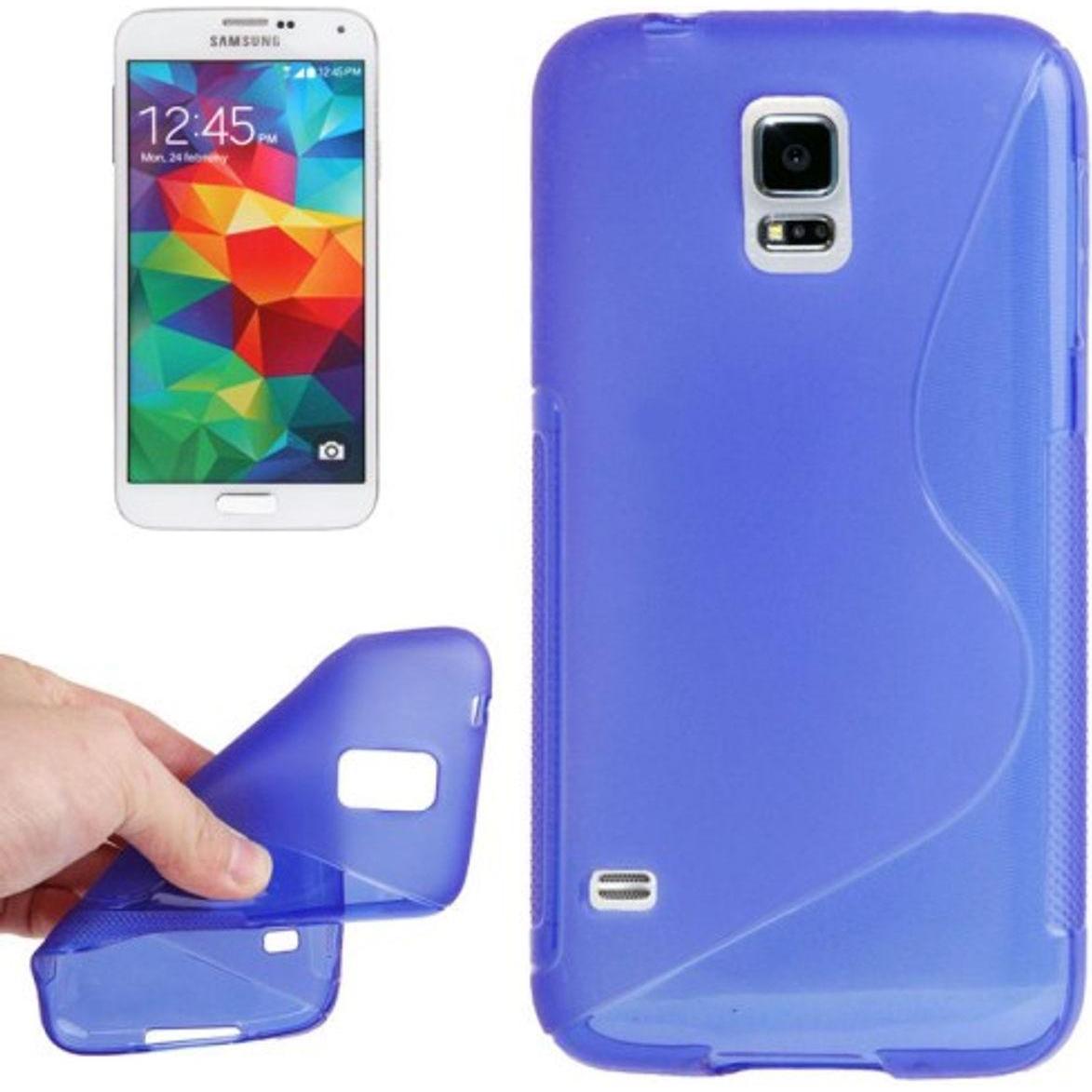 König Design Schutzhülle TPU Case Hülle für Handy Samsung Galaxy S5 mini blau (Samsung Galaxy S5 Mini), Smartphone Hülle...