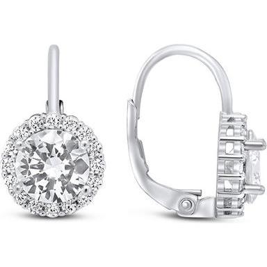 Brilio, Ohrringe, Silver - Charming silver earrings with zircons EA126W