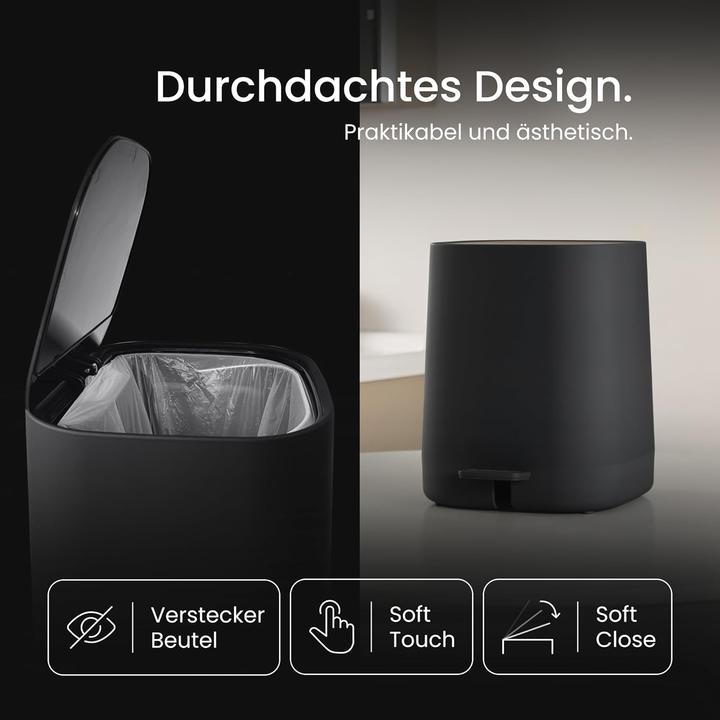 Produktbild Black Sweden Home Kosmetikeimer mit Softclose-Deckel (5 l)